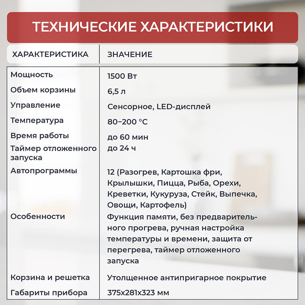 Технические характеристики