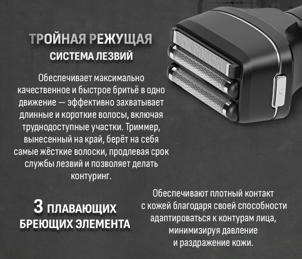 Тройная система лезвий