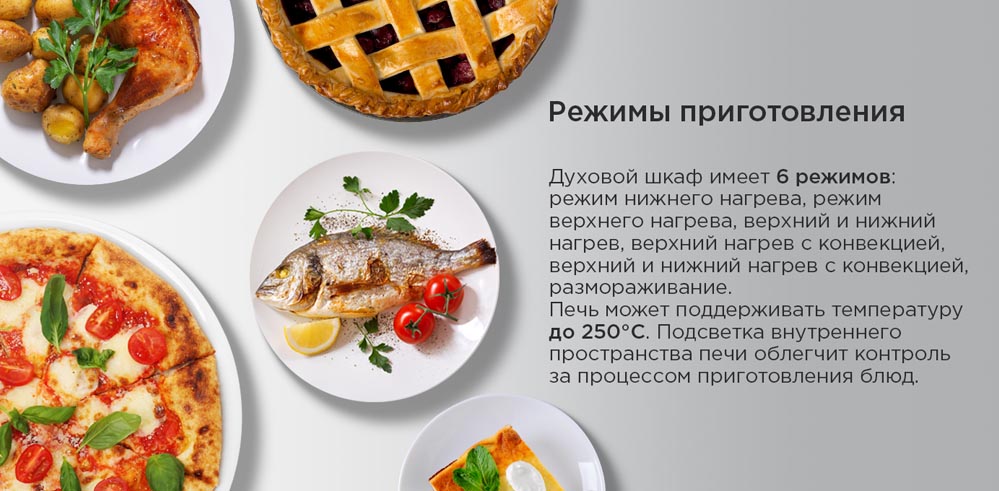 режимы приготовления