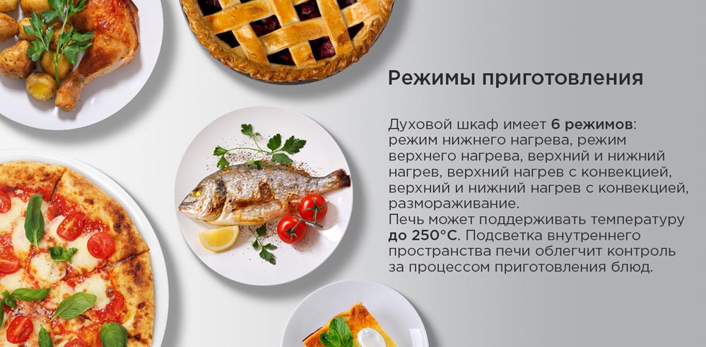 режимы приготовления