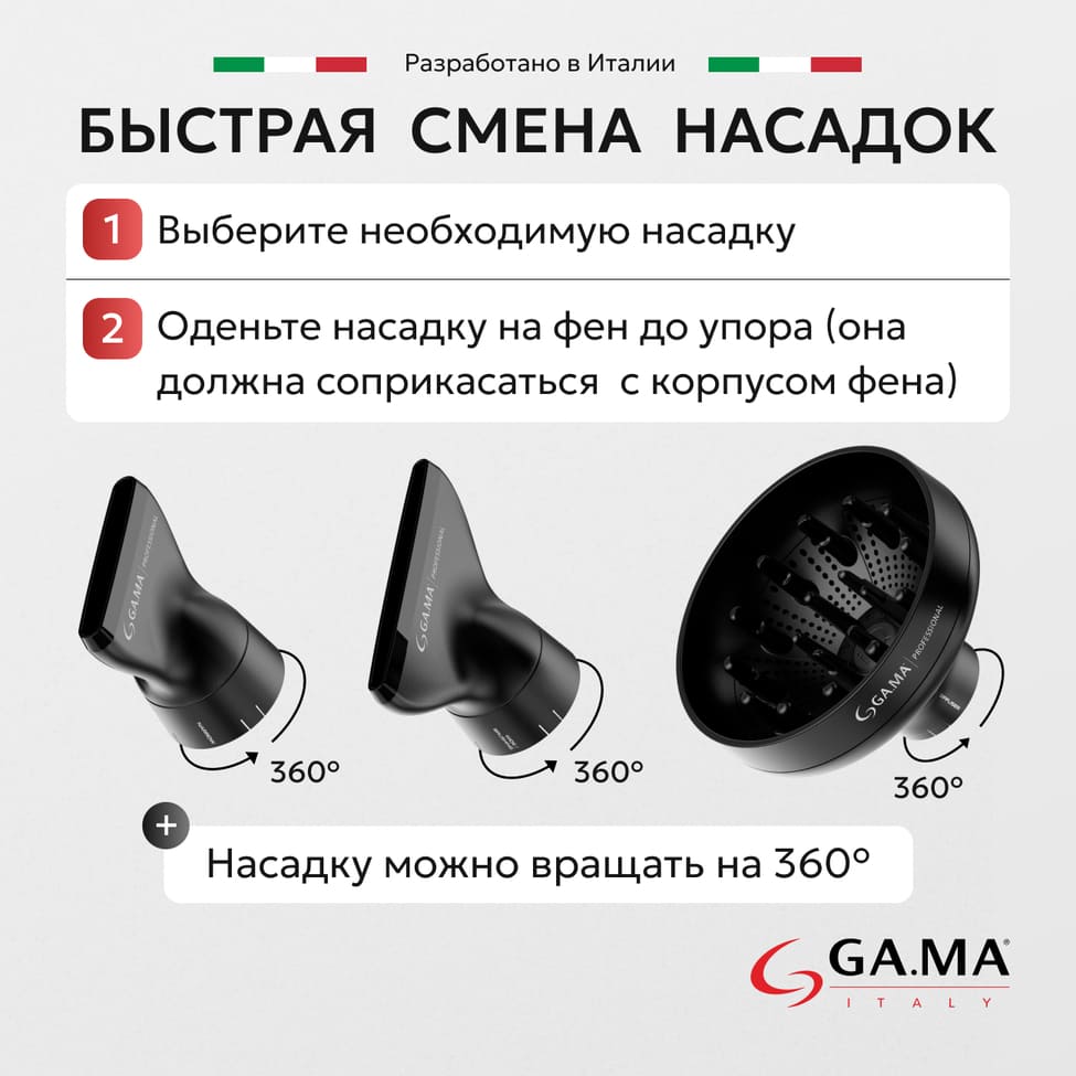 быстрая смена насадки