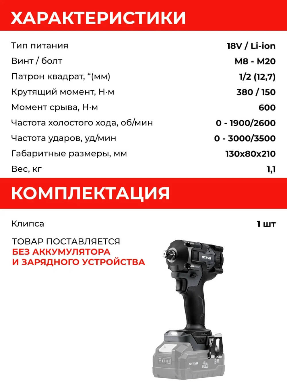 Характеристики