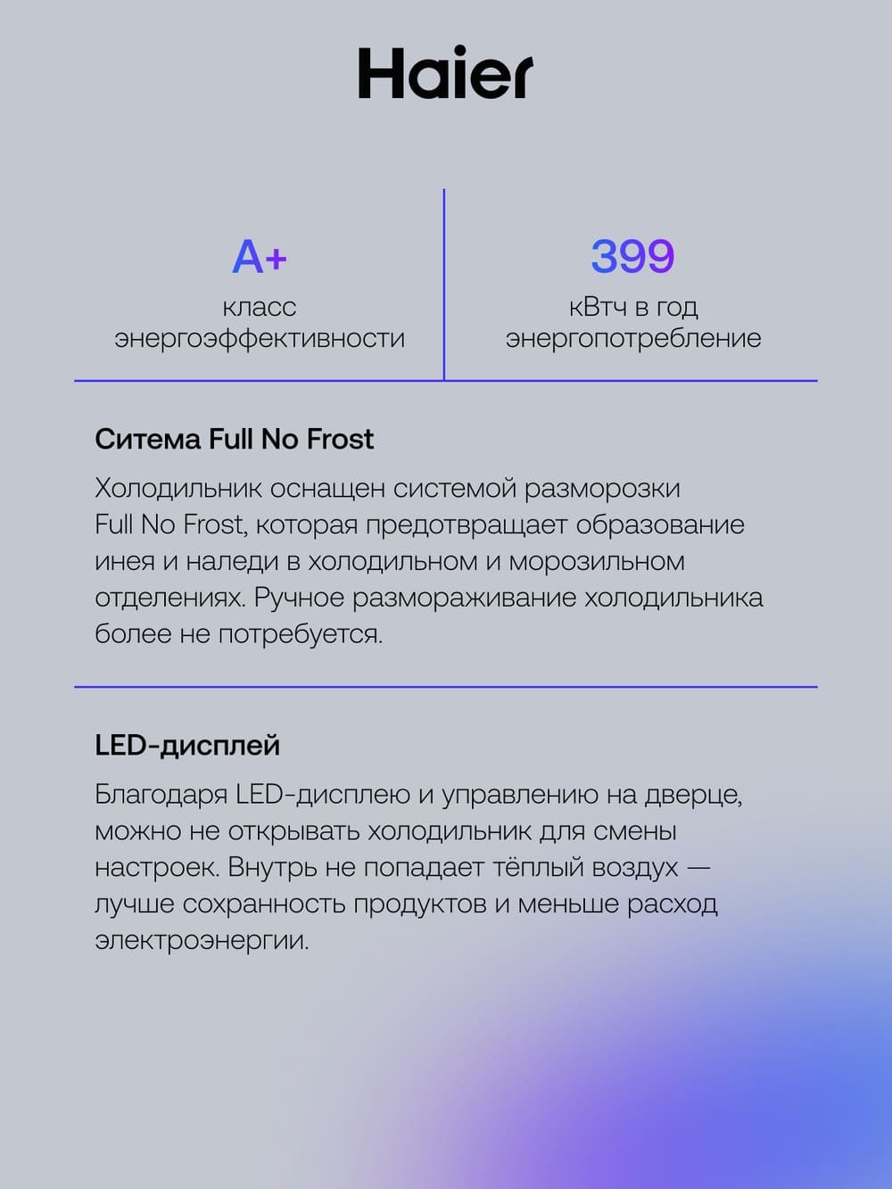 класс энергопотребления а+