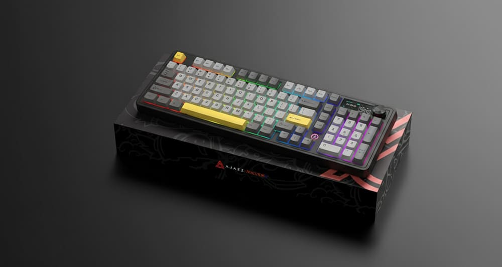 AJAZZ AK980 V2 (Серо-бело-желтый) пример 2