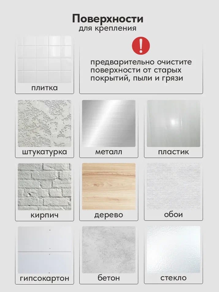 поверхности для крпления