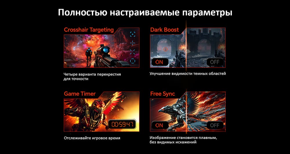 полностью настраиваемые параметры