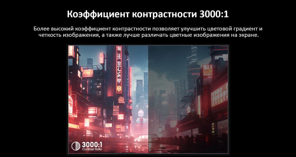 контрастность 3000:1