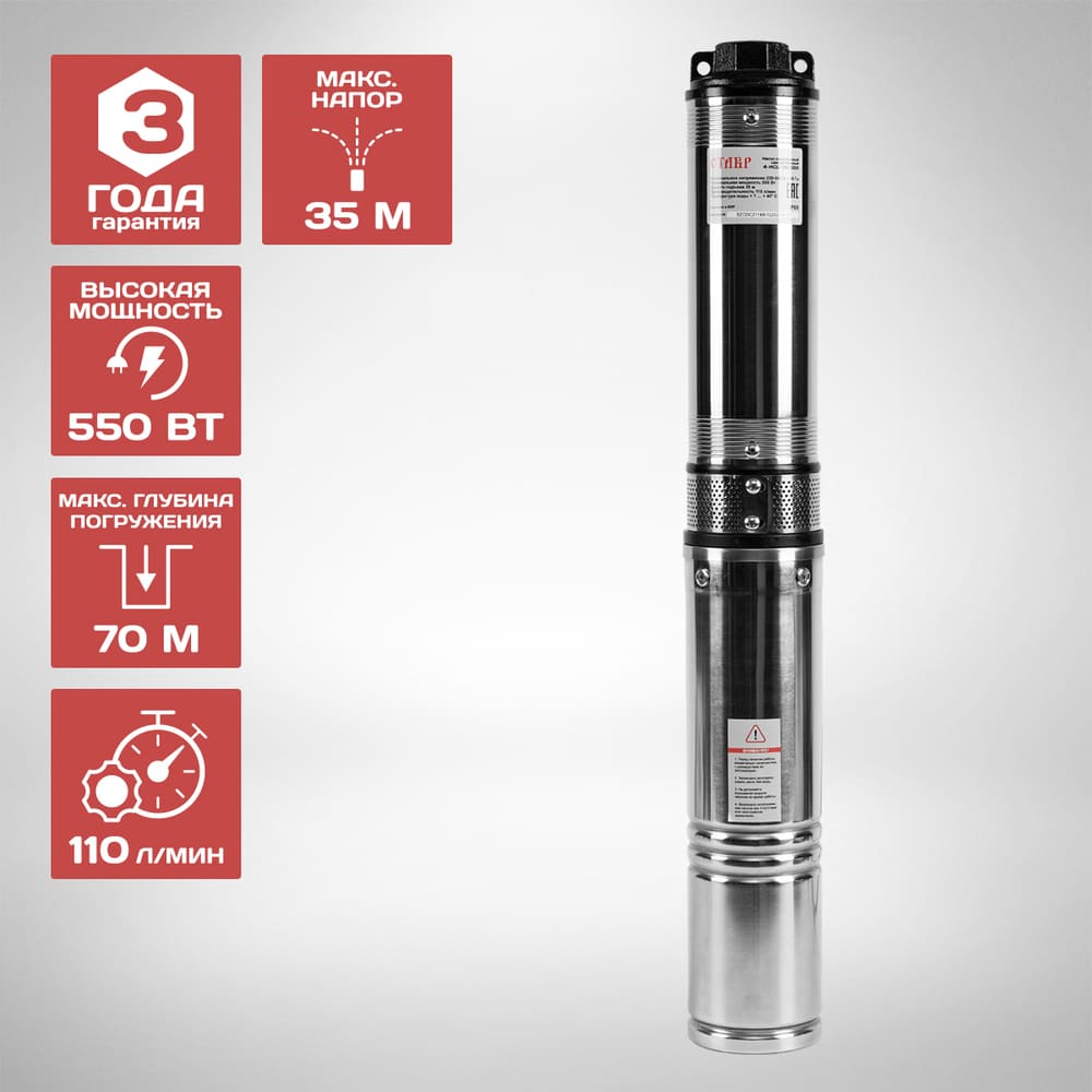 мощность 550Вт