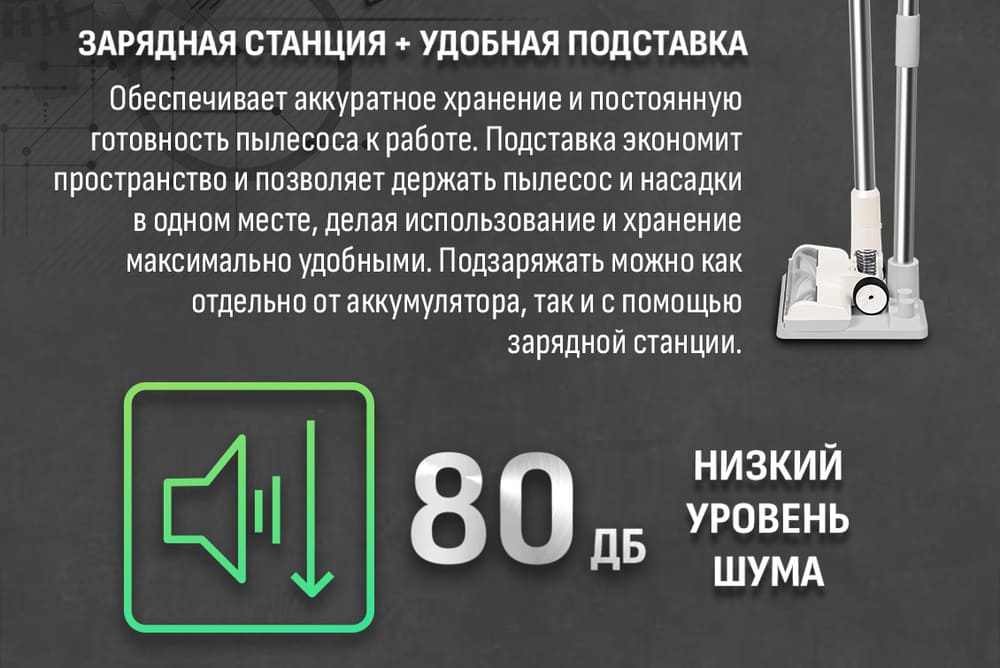 низкий уровень шума