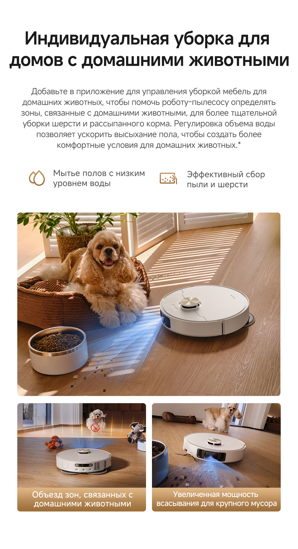 индивидуальная уборка Dreame Robot Vacuum L60 Ultra AE White (RPL71FE0) RU