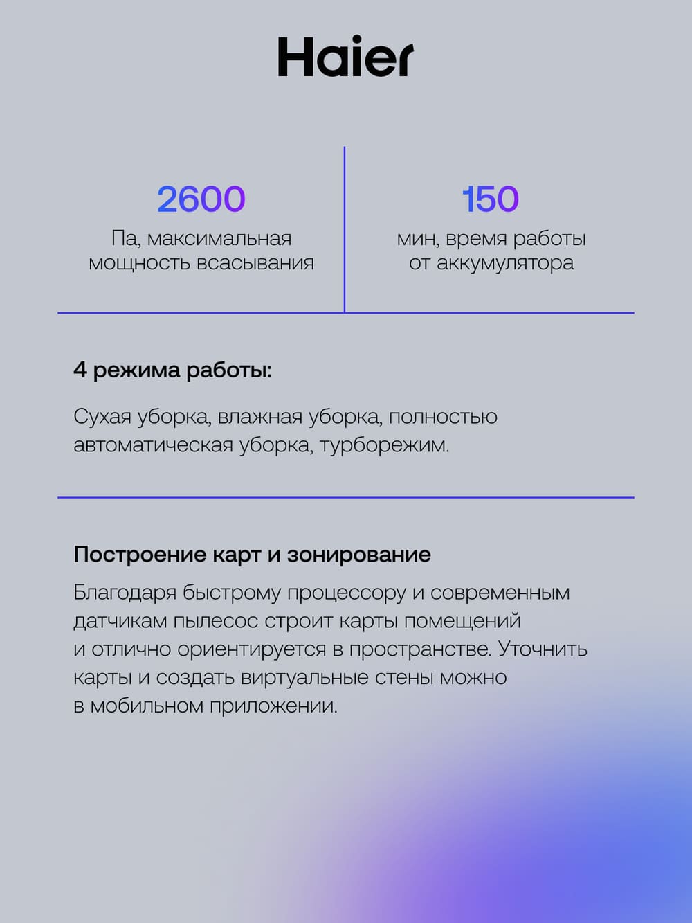 4 режима работы