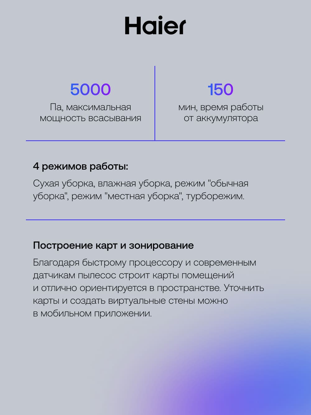 4 режима работы