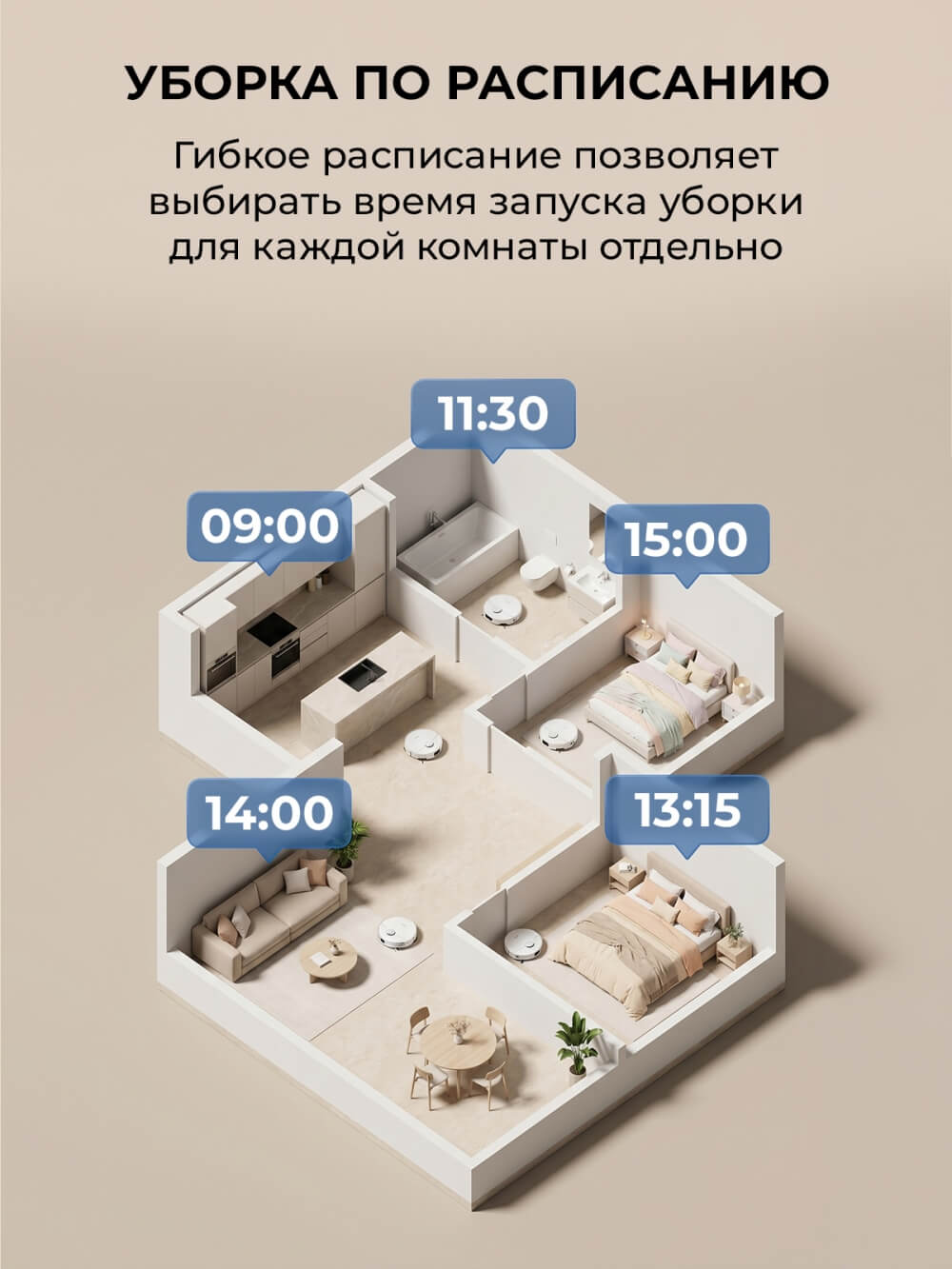 Уборка по расписанию