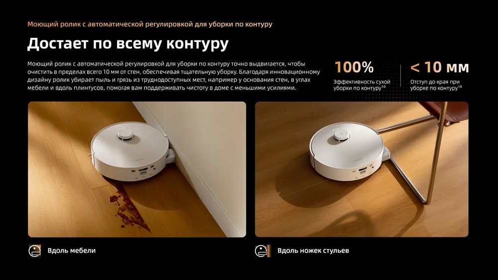 Достает по всему контуру