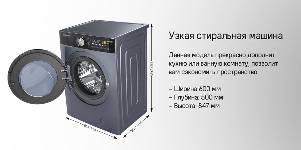 узкая стиральная машина