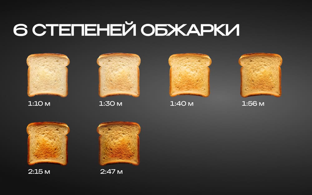 6 степеней обжарки