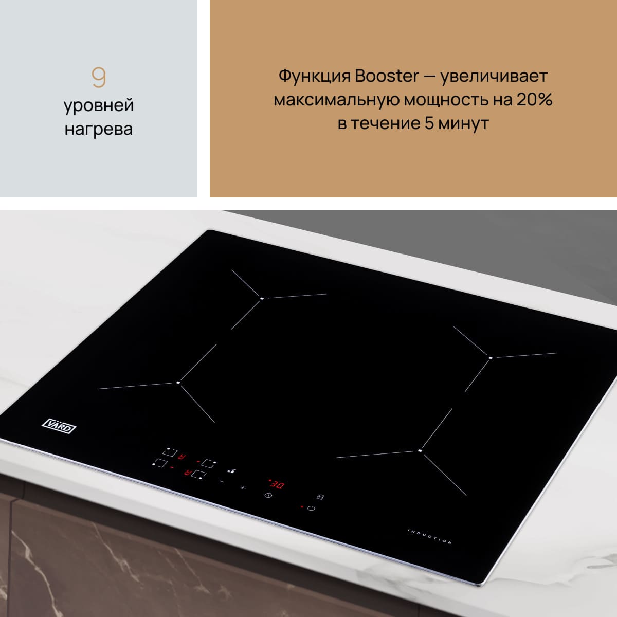 9 уровней нагрева