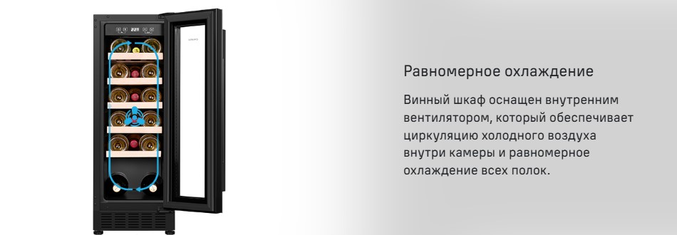 равномерное охлаждение